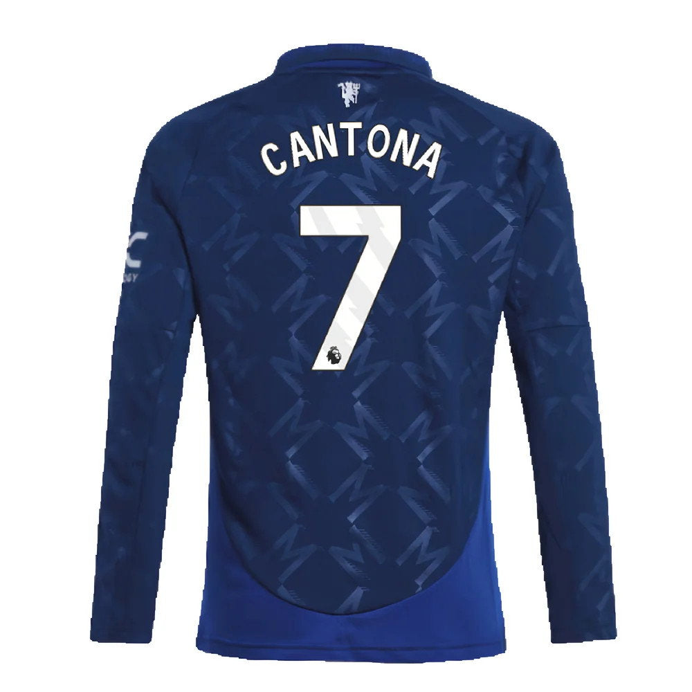 2024-2025 Man Utd Long Sleeve Away Shirt (Kids) (Cantona 7)_2
