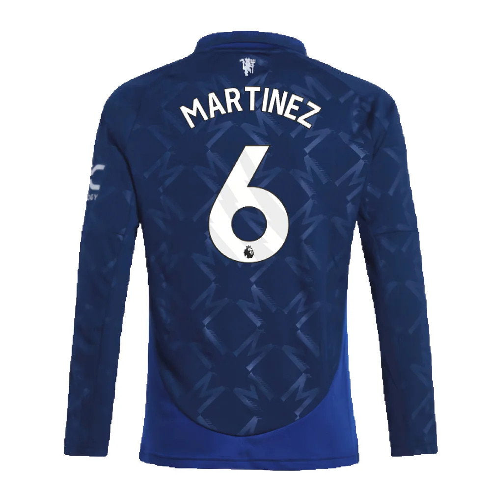 2024-2025 Man Utd Long Sleeve Away Shirt (Kids) (Martinez 6)_2