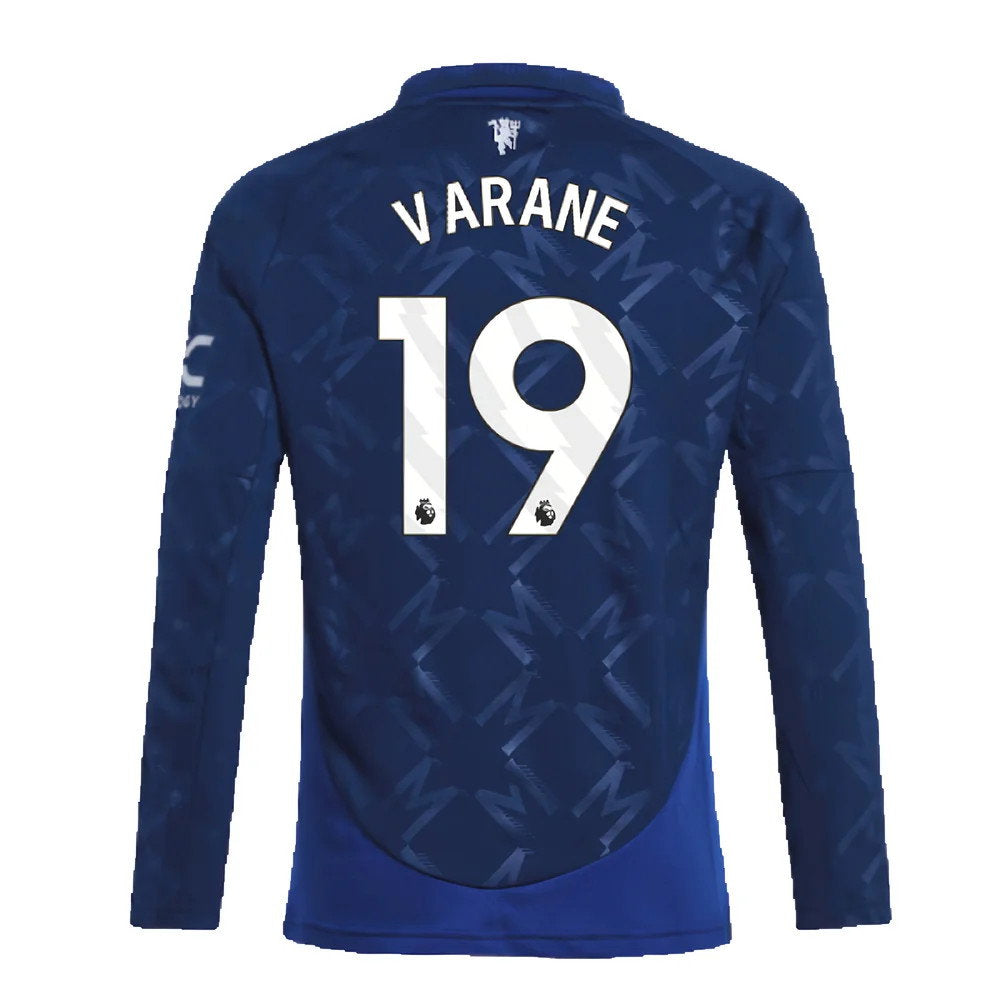 2024-2025 Man Utd Long Sleeve Away Shirt (Kids) (Varane 19)_2