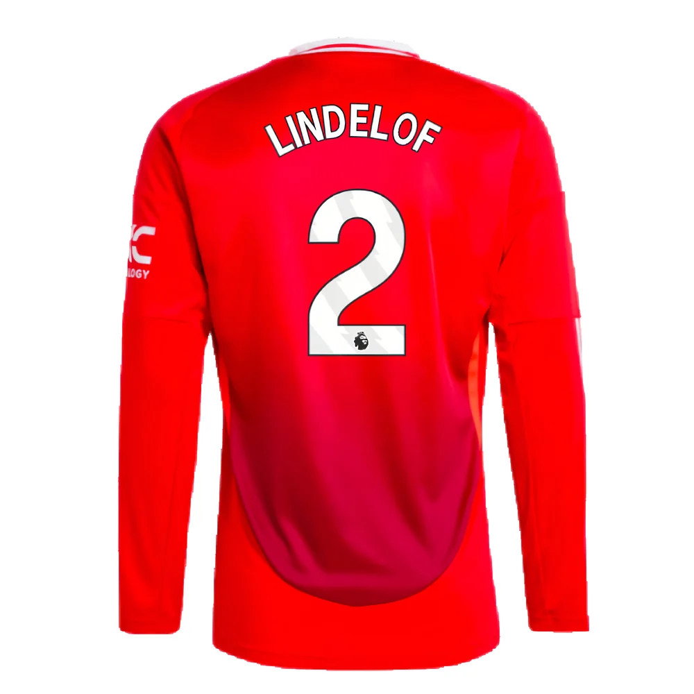 2024-2025 Man Utd Long Sleeve Home Shirt (Lindelof 2)_2