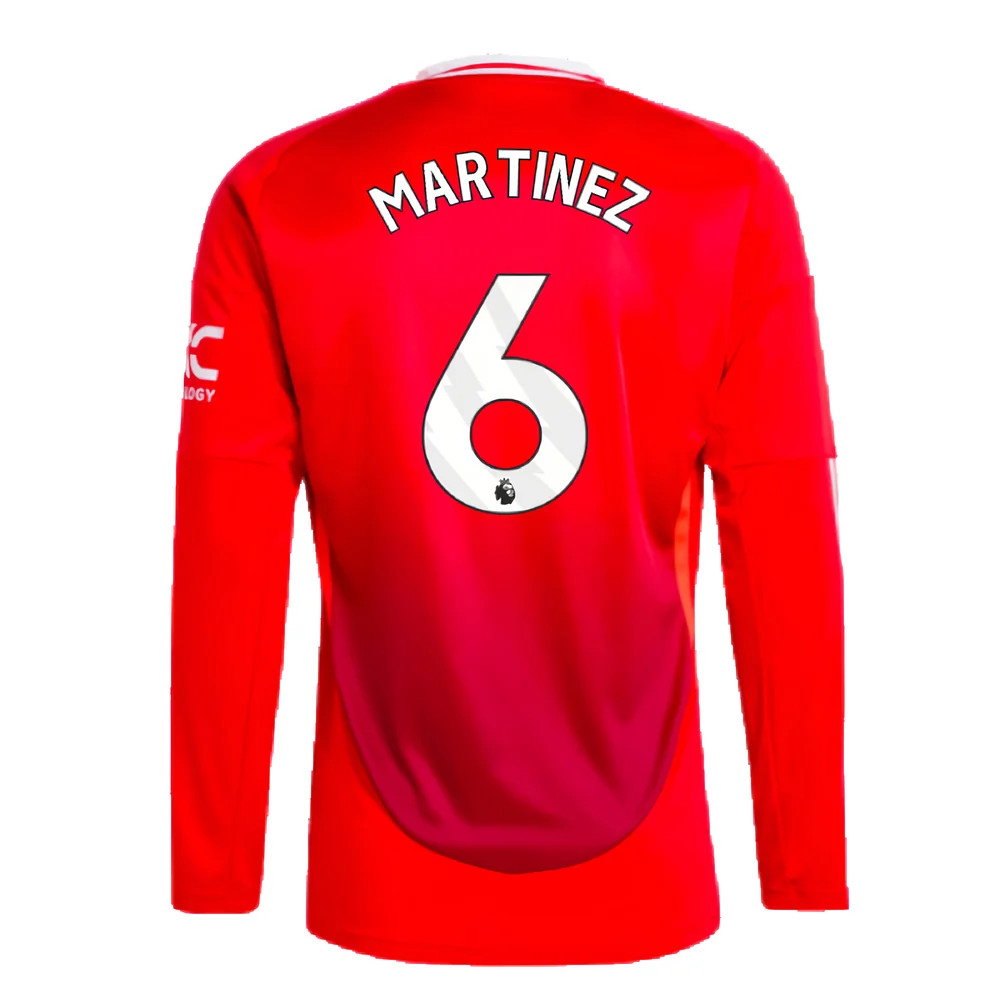 2024-2025 Man Utd Long Sleeve Home Shirt (Martinez 6)_2