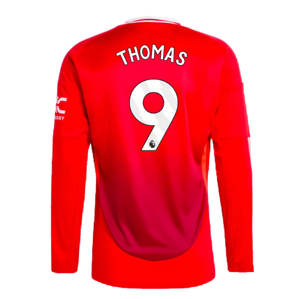 2024-2025 Man Utd Long Sleeve Home Shirt (Thomas 9)_2