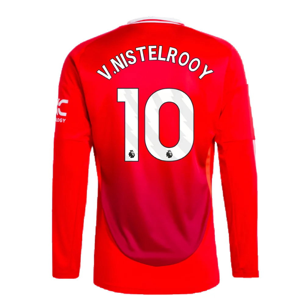 2024-2025 Man Utd Long Sleeve Home Shirt (V.Nistelrooy 10)_2
