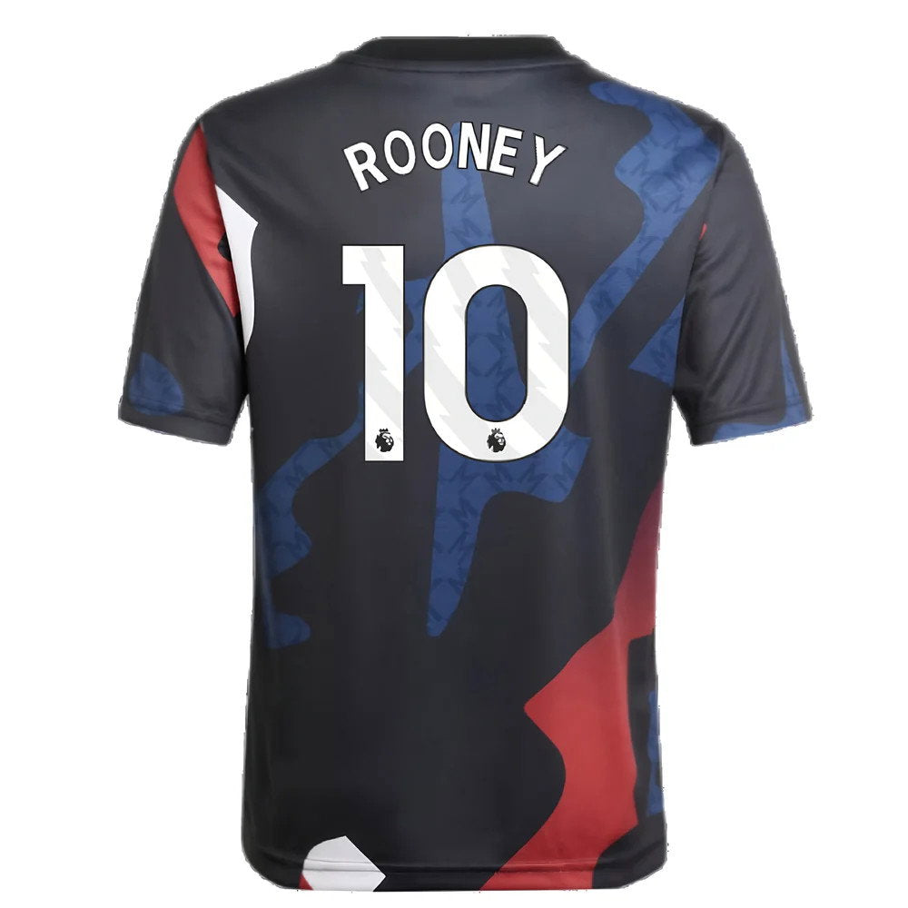 2024-2025 Man Utd Pre-Match Jersey (Black) - Kids (Rooney 10)_2