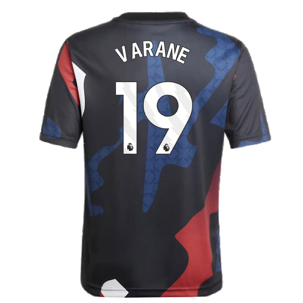 2024-2025 Man Utd Pre-Match Jersey (Black) - Kids (Varane 19)_2