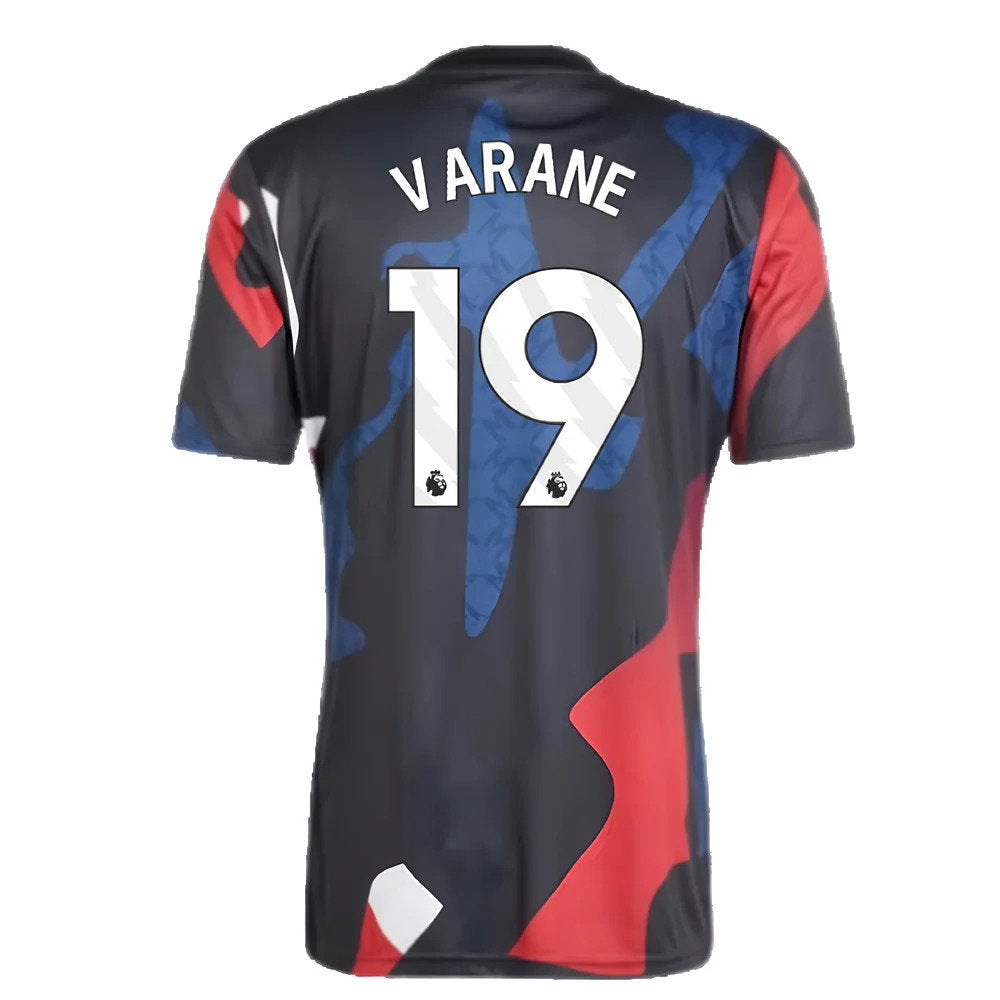 2024-2025 Man Utd Pre-Match Jersey (Black) (Varane 19)_2