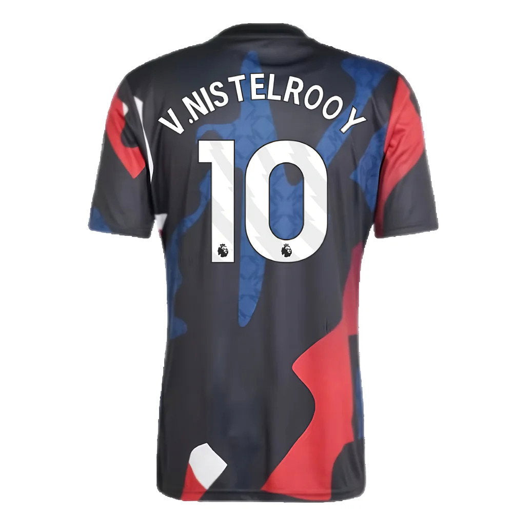 2024-2025 Man Utd Pre-Match Jersey (Black) (V.Nistelrooy 10)_2