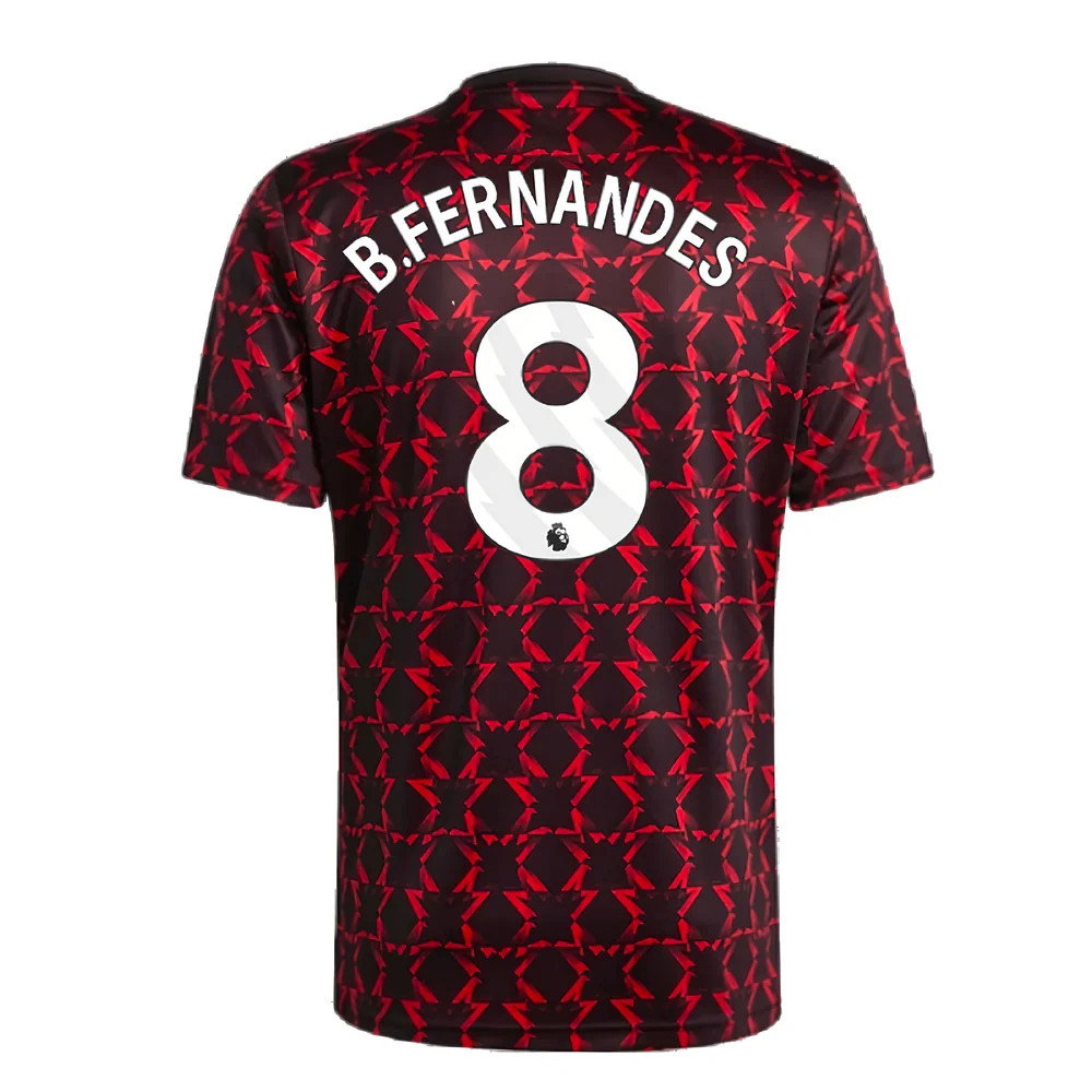 2024-2025 Man Utd Pre-Match Shirt (Black) (B.Fernandes 8)_2