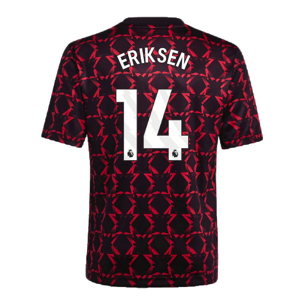 2024-2025 Man Utd Pre-Match Shirt (Black) - Kids (Eriksen 14)_2