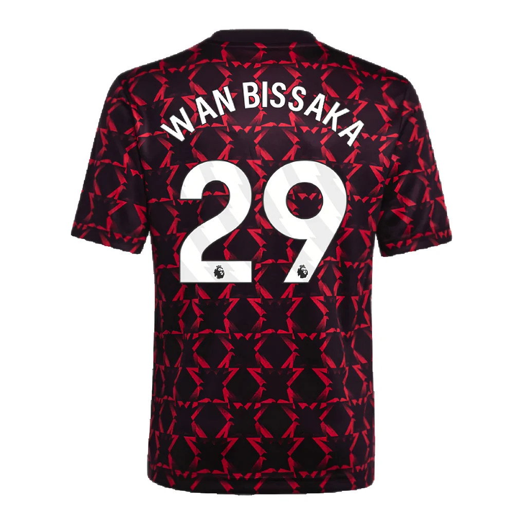 2024-2025 Man Utd Pre-Match Shirt (Black) - Kids (Wan Bissaka 29)_2