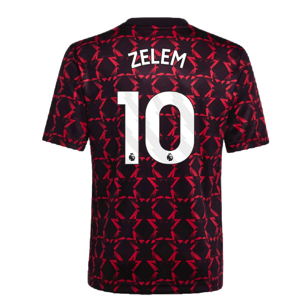 2024-2025 Man Utd Pre-Match Shirt (Black) - Kids (Zelem 10)_2
