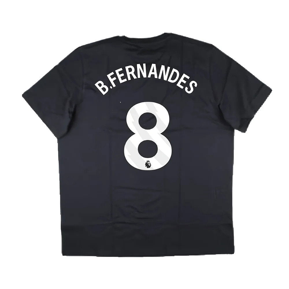 2024-2025 Man Utd Seasonal Graphic Tee (Night Grey) (B.Fernandes 8)_2