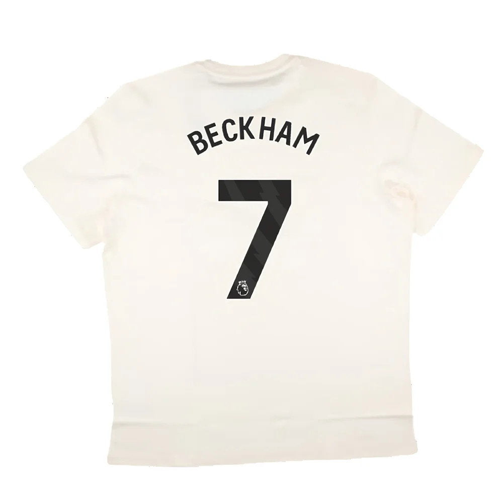2024-2025 Man Utd SZN Graphic Tee (Cream White) (Beckham 7)_2