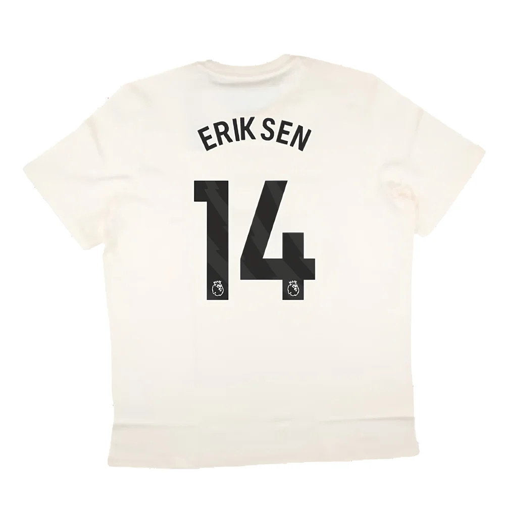 2024-2025 Man Utd SZN Graphic Tee (Cream White) (Eriksen 14)_2
