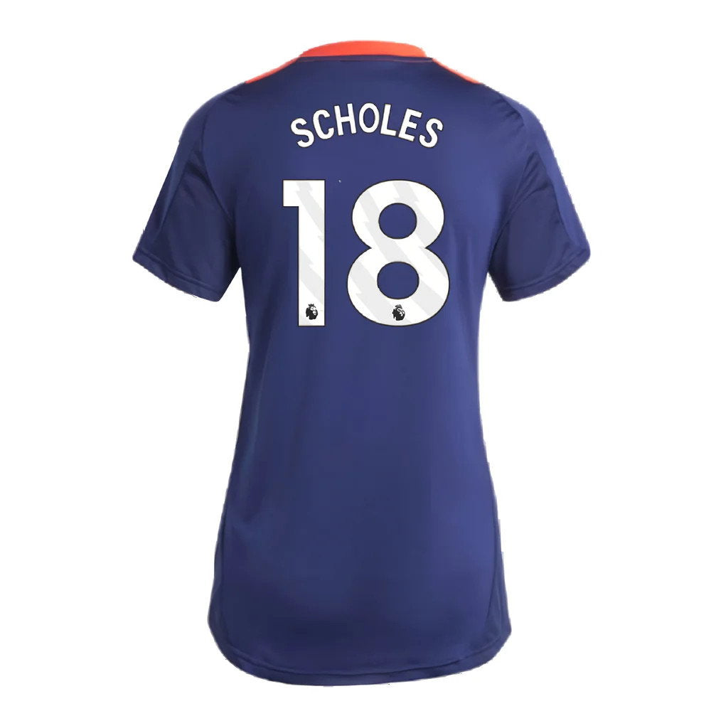 2024-2025 Man Utd Training Jersey (Night Indigo) - Womens (Scholes 18)_2