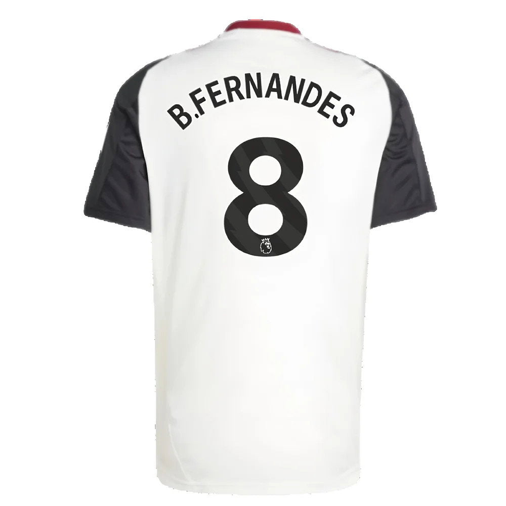 2024-2025 Man Utd Training Jersey (Off White) (B.Fernandes 8)_2