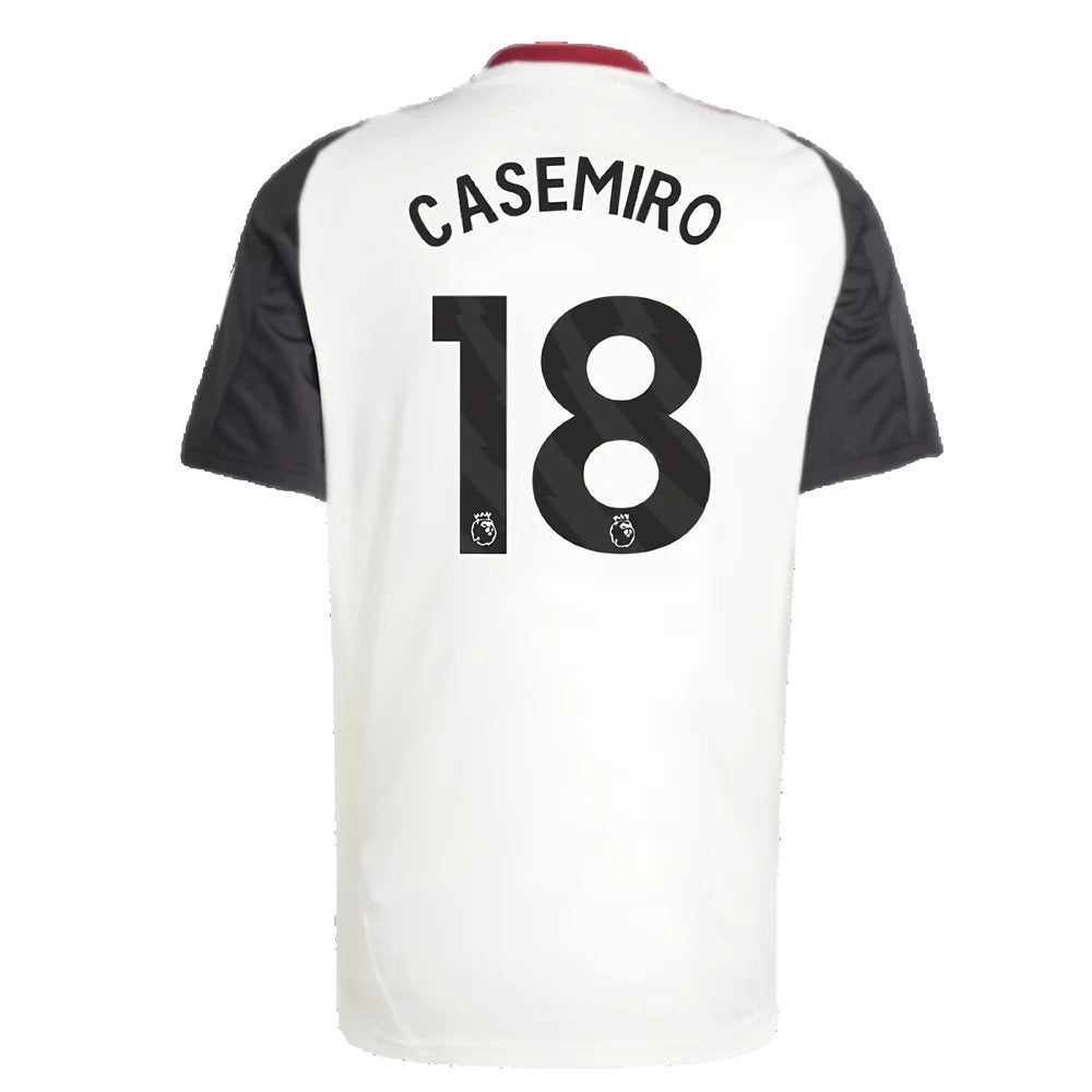 2024-2025 Man Utd Training Jersey (Off White) (Casemiro 18)_2