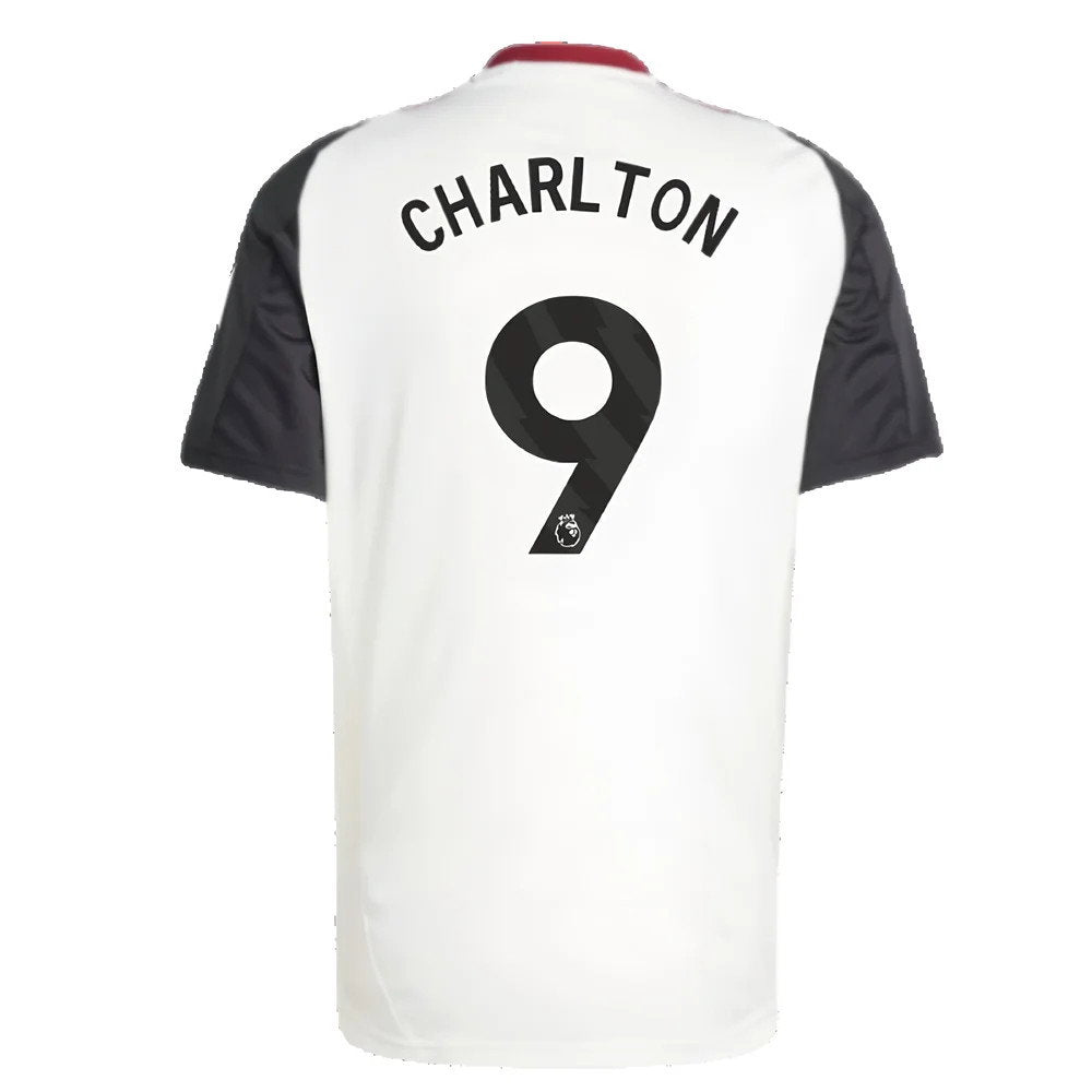 2024-2025 Man Utd Training Jersey (Off White) (Charlton 9)_2