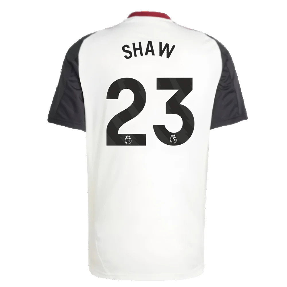 2024-2025 Man Utd Training Jersey (Off White) (Shaw 23)_2