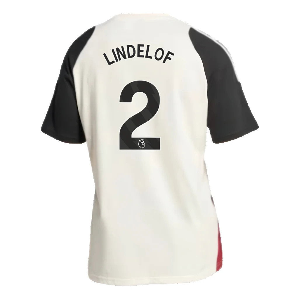 2024-2025 Man Utd Training Tee (Off White) (Lindelof 2)_2