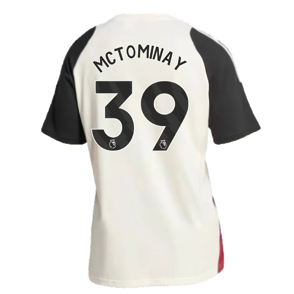 2024-2025 Man Utd Training Tee (Off White) (McTominay 39)_2