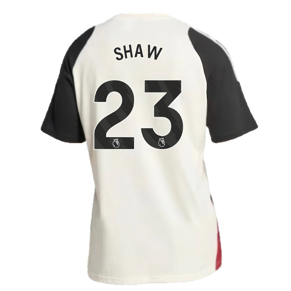 2024-2025 Man Utd Training Tee (Off White) (Shaw 23)_2