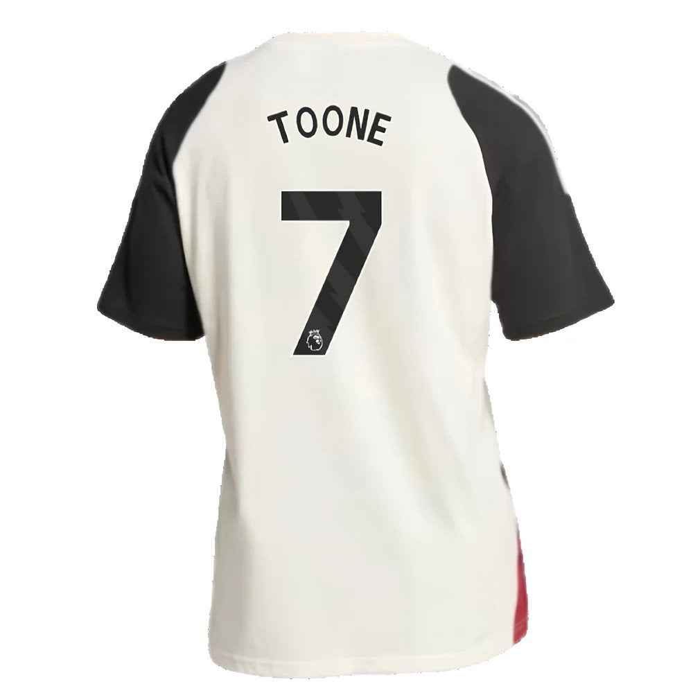 2024-2025 Man Utd Training Tee (Off White) (Toone 7)_2