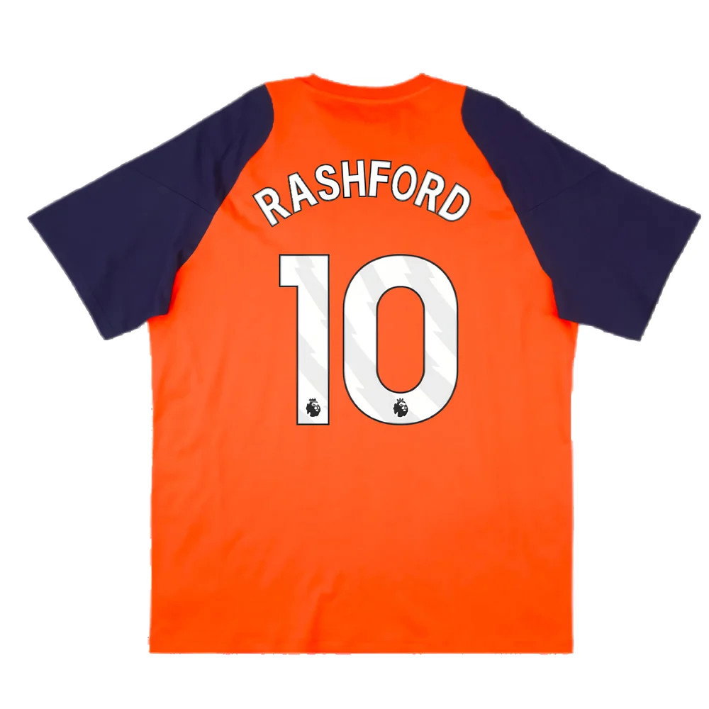 2024-2025 Man Utd Training Tee (Red) (Rashford 10)_2