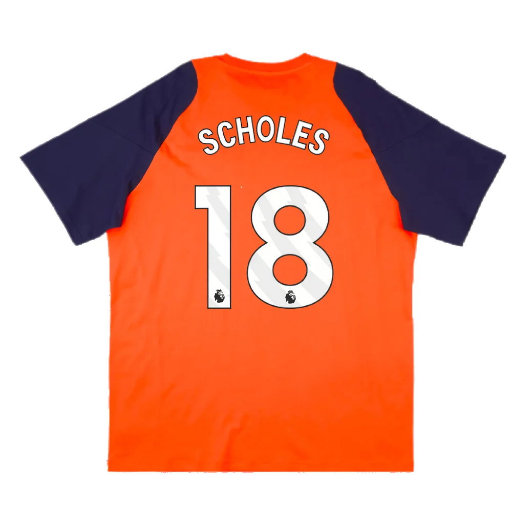 2024-2025 Man Utd Training Tee (Red) (Scholes 18)_2