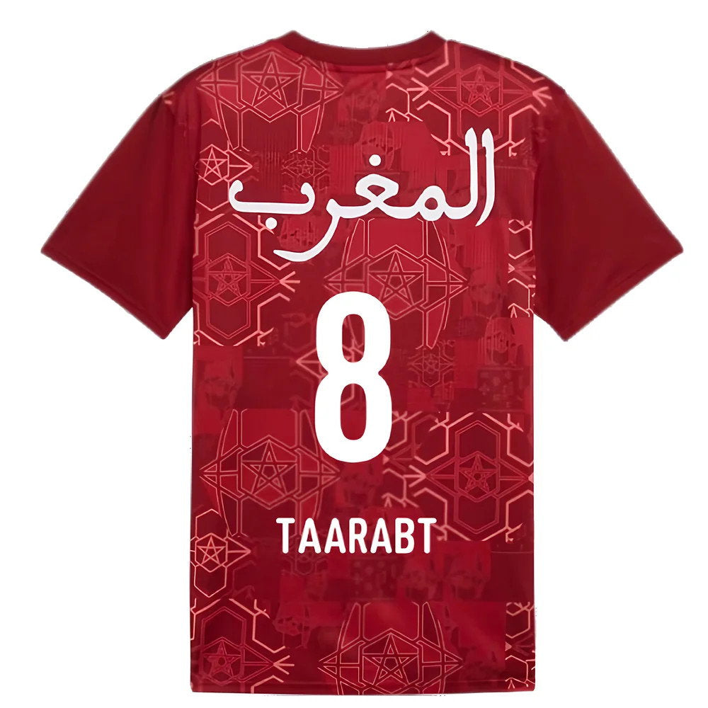 2024-2025 Morocco Prematch SS Jersey (Red) (Taarabt 8)_2