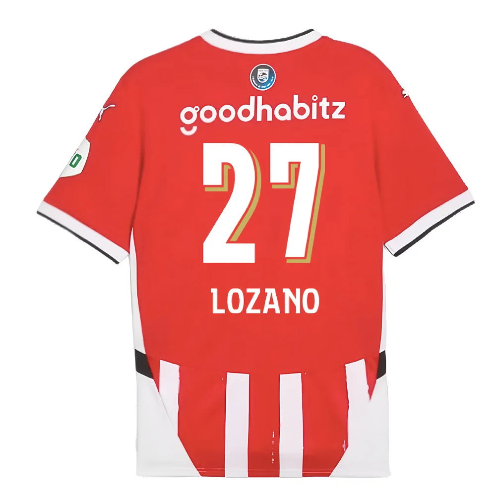 2024-2025 PSV Eindhoven Home Shirt (Lozano 27)_2