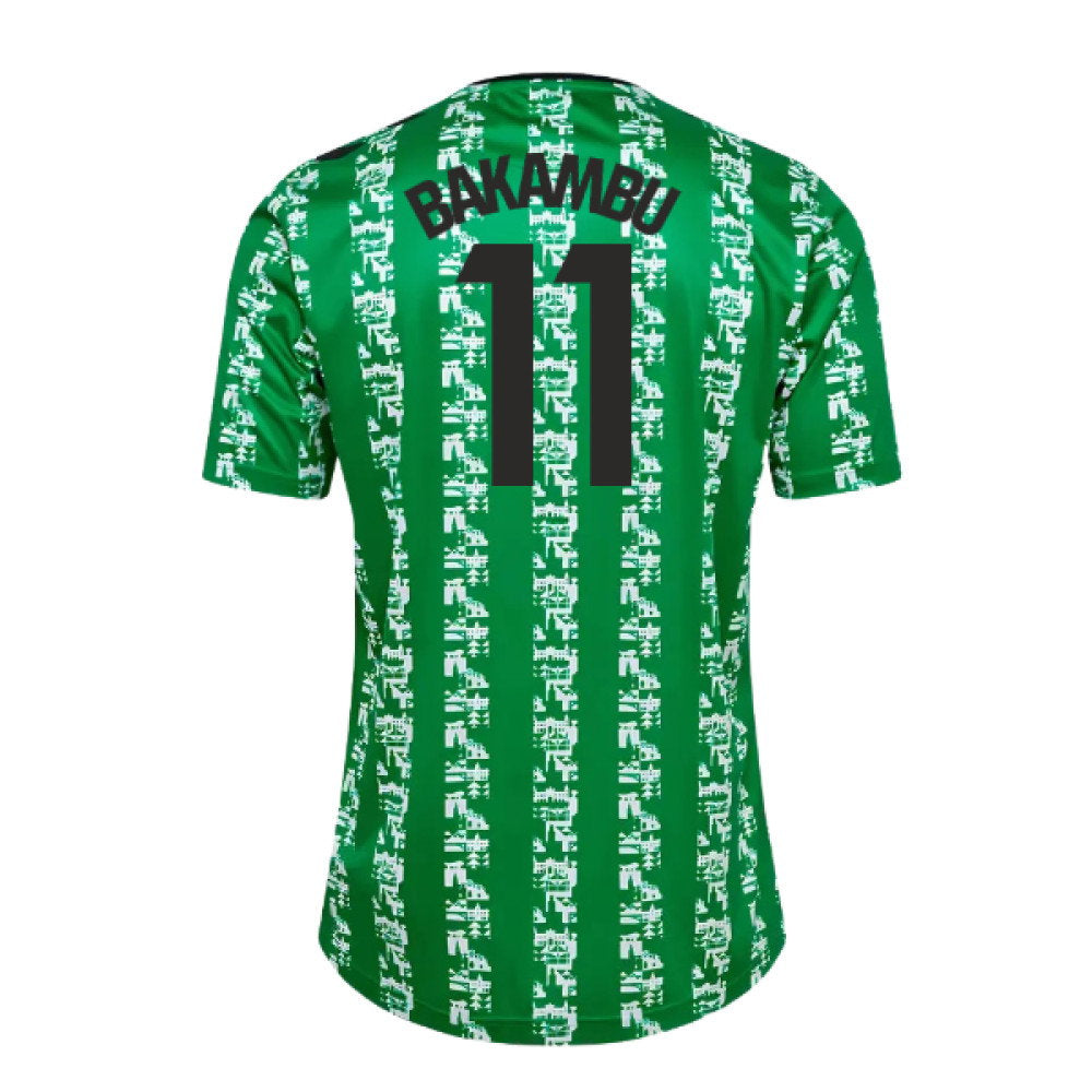 2024-2025 Real Betis Pre Game Jersey (Green) (Bakambu 11)_0