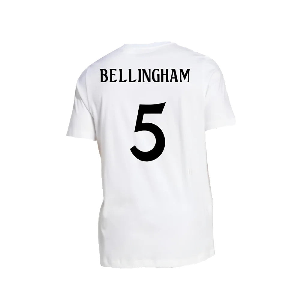 2024-2025 Real Madrid DNA Graphic Tee (White) (Bellingham 5)_2