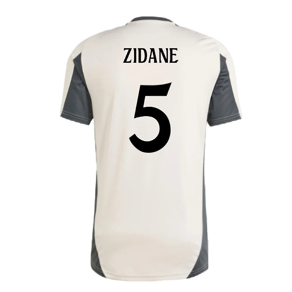 2024-2025 Real Madrid EU Training Jersey (Putty Mauve) (Zidane 5)_2