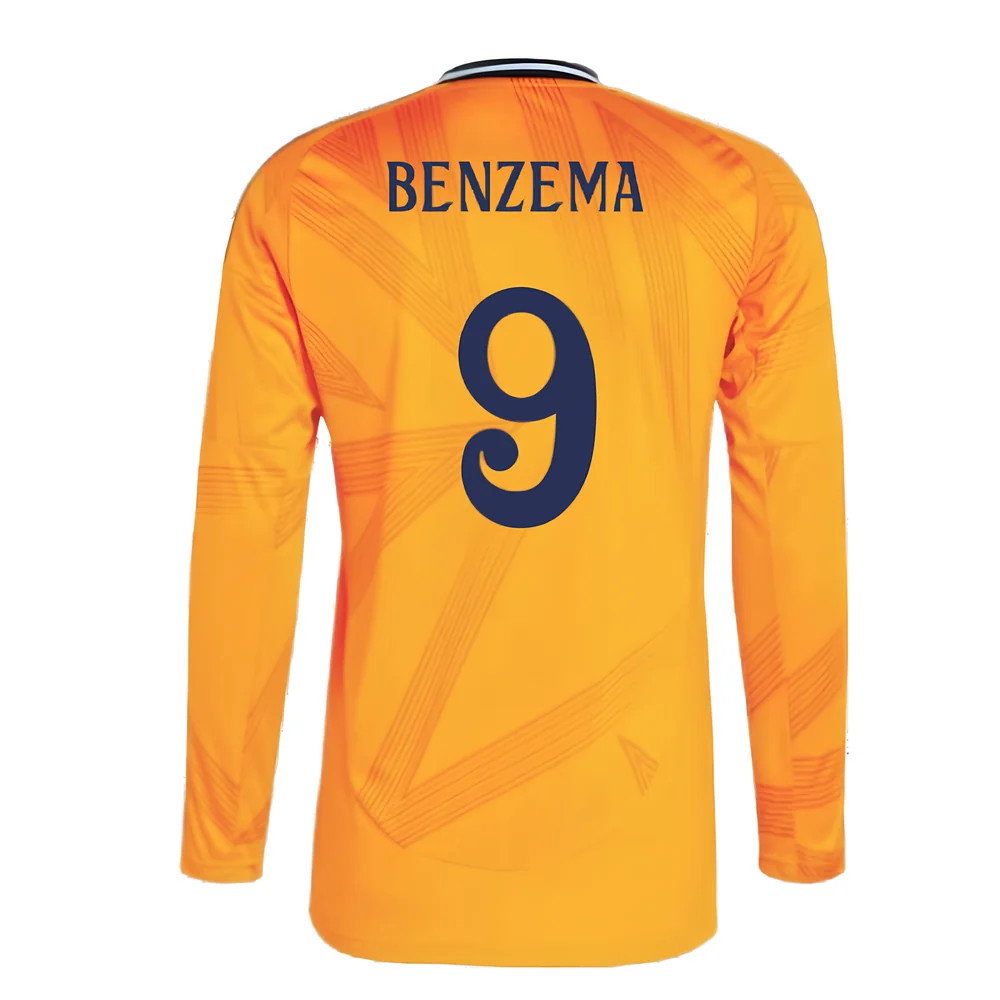 2024-2025 Real Madrid Long Sleeve Away Shirt (Benzema 9)_2