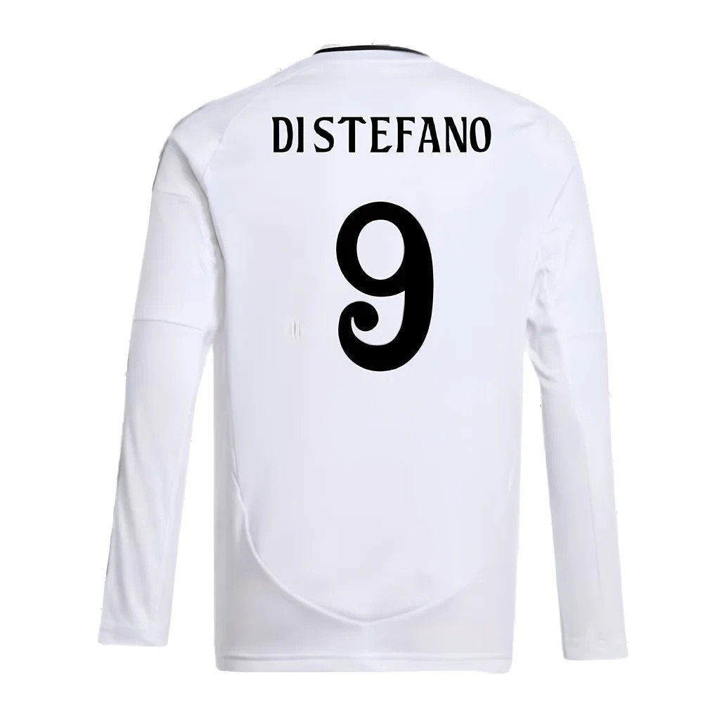 2024-2025 Real Madrid Long Sleeve Home Shirt (Kids) (Di Stefano 9)_2