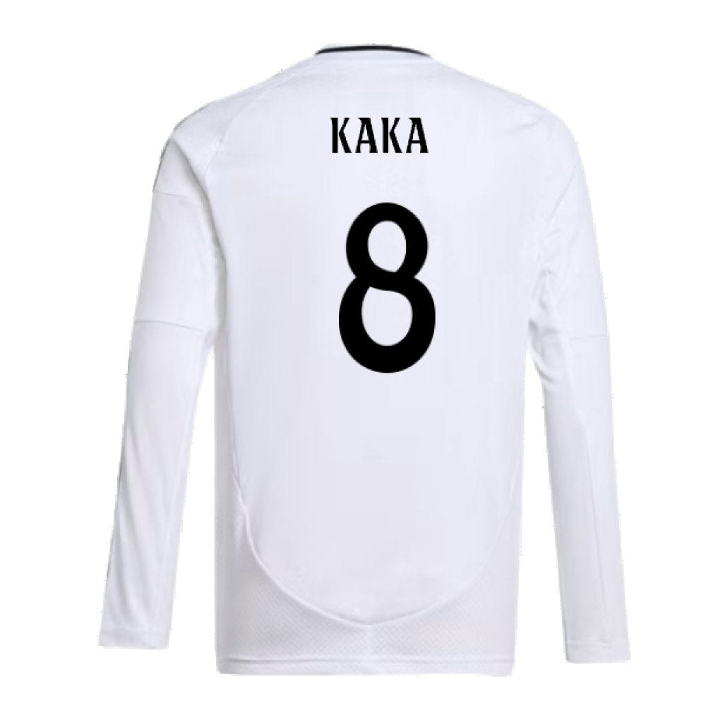 2024-2025 Real Madrid Long Sleeve Home Shirt (Kids) (Kaka 8)_2