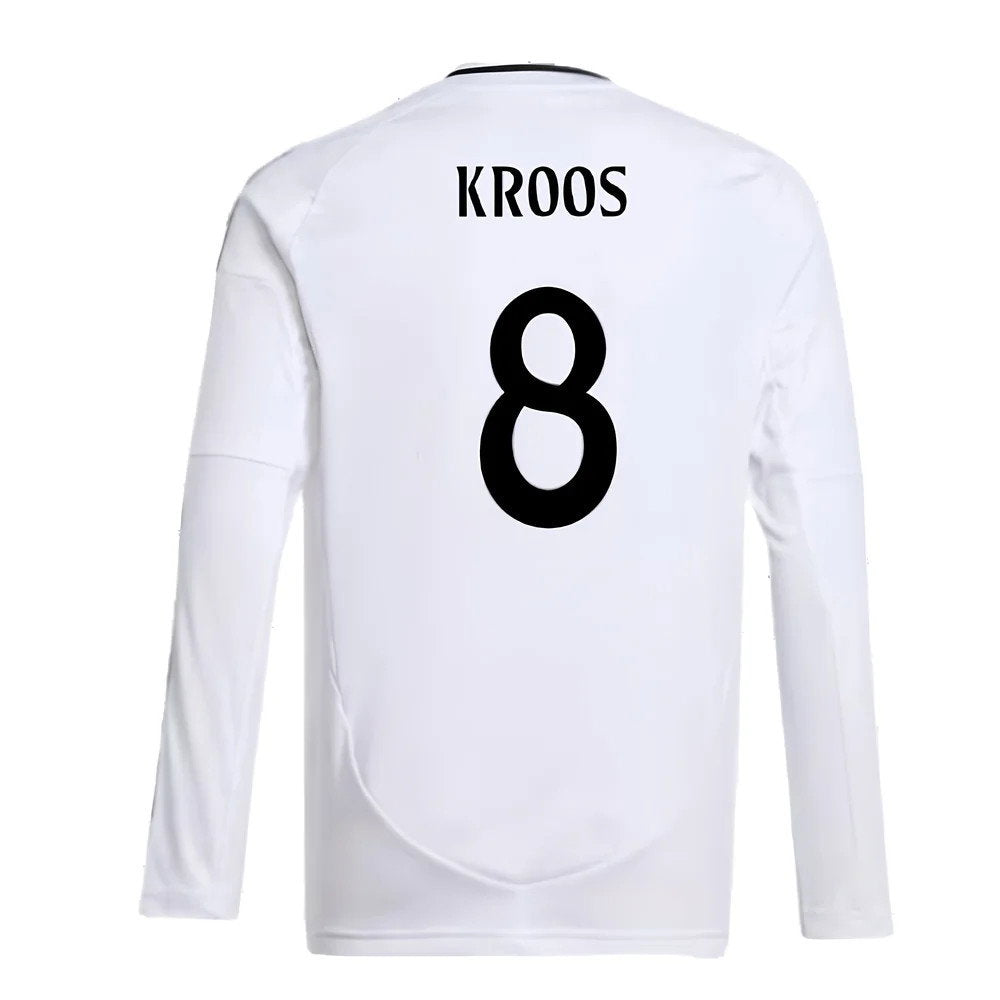 2024-2025 Real Madrid Long Sleeve Home Shirt (Kids) (Kroos 8)_2