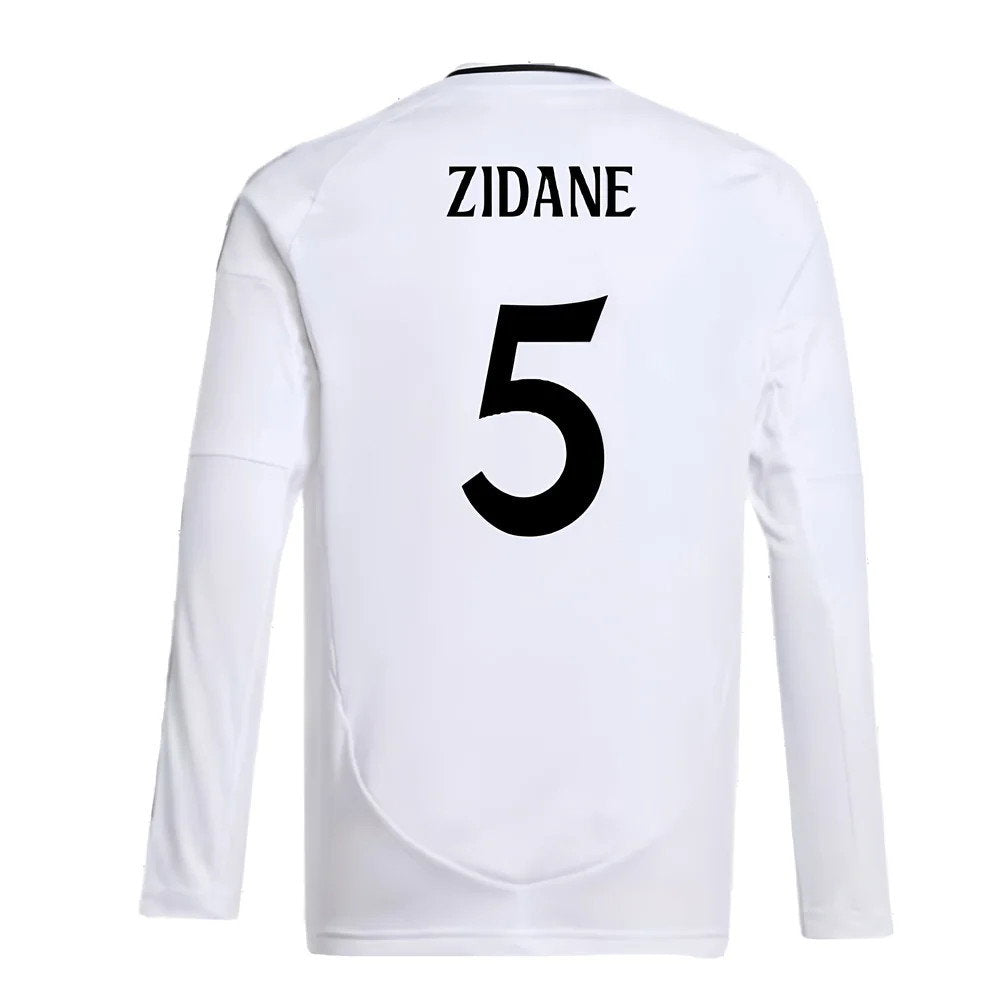 2024-2025 Real Madrid Long Sleeve Home Shirt (Kids) (Zidane 5)_2