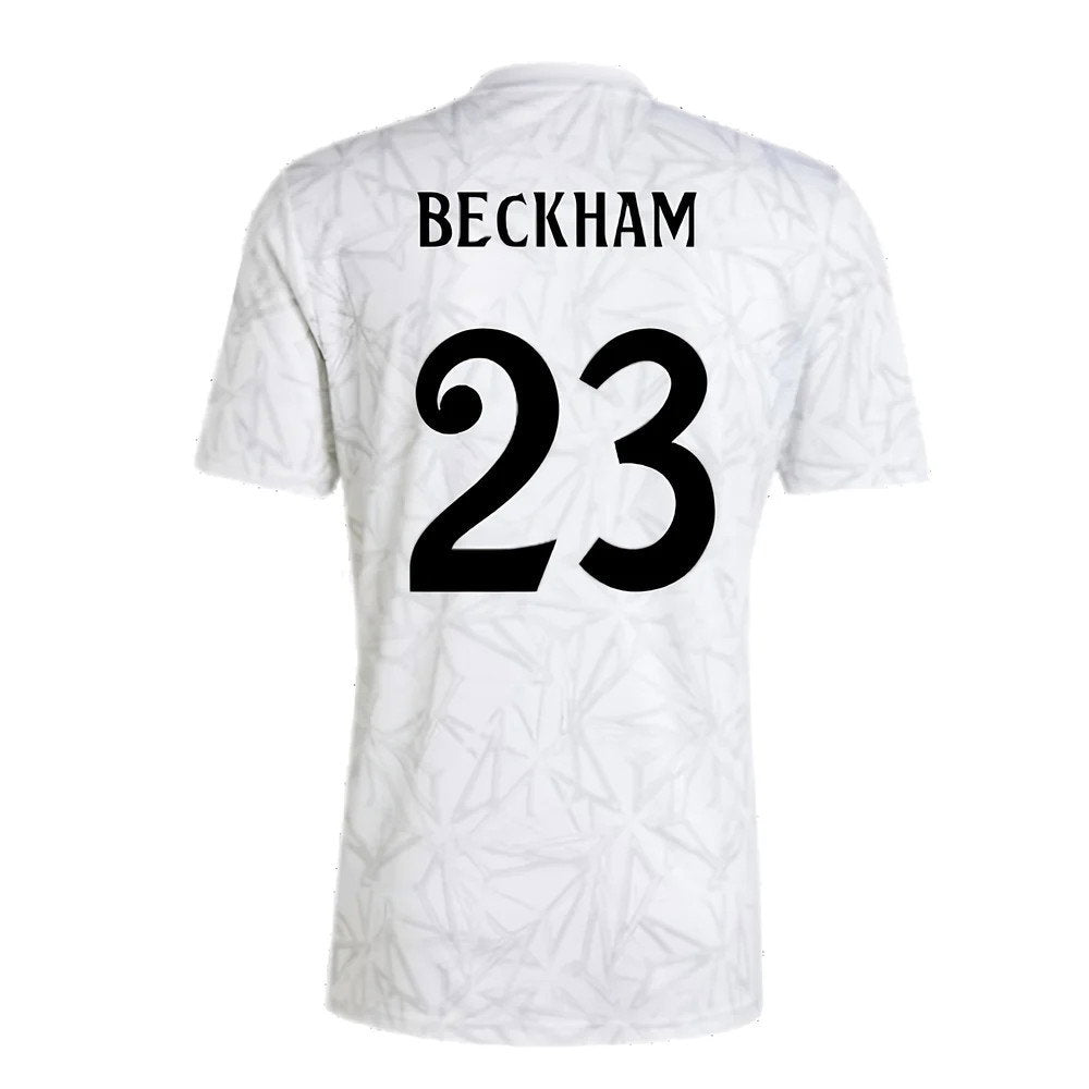 2024-2025 Real Madrid Pre-Match Shirt (White) (Beckham 23)_2