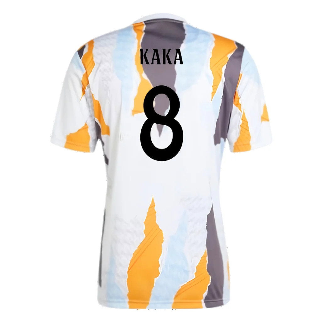 2024-2025 Real Madrid Pre-Match Shirt (White/Crew Orange) (Kaka 8)_2