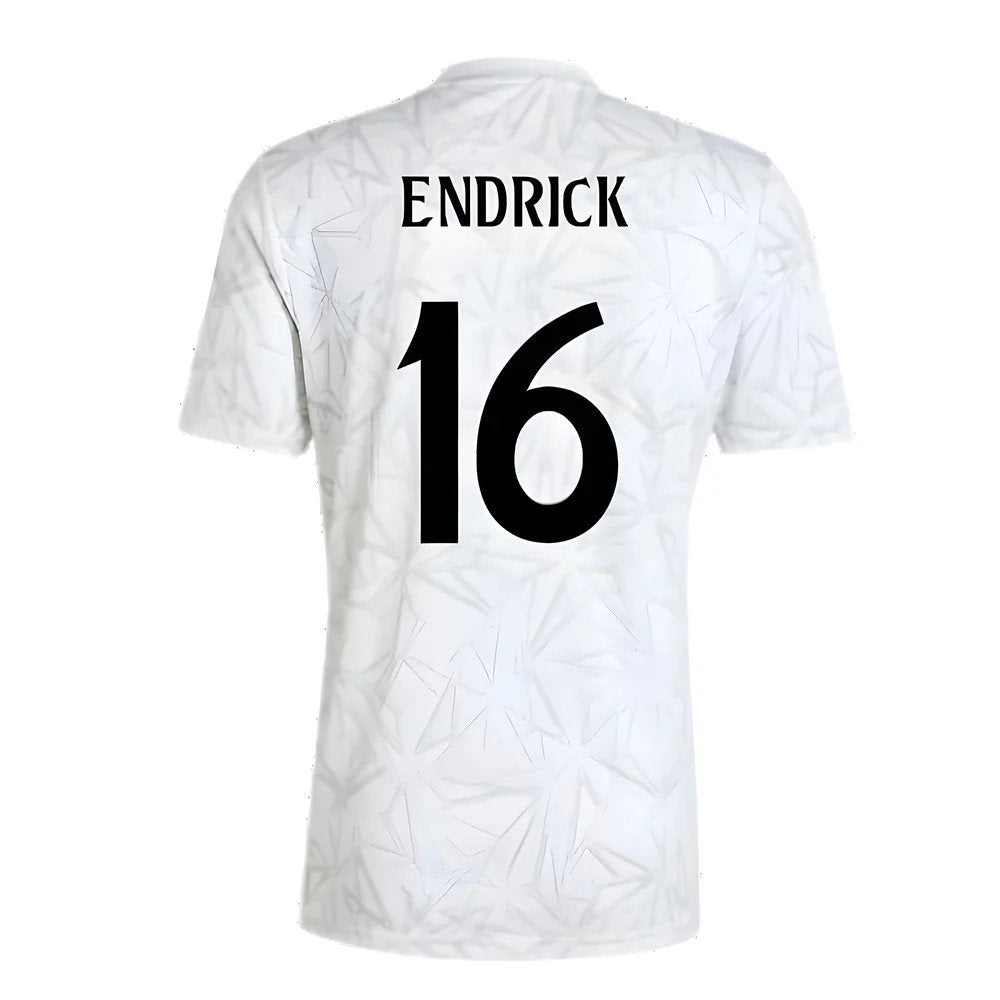 2024-2025 Real Madrid Pre-Match Shirt (White) (Endrick 16)_2