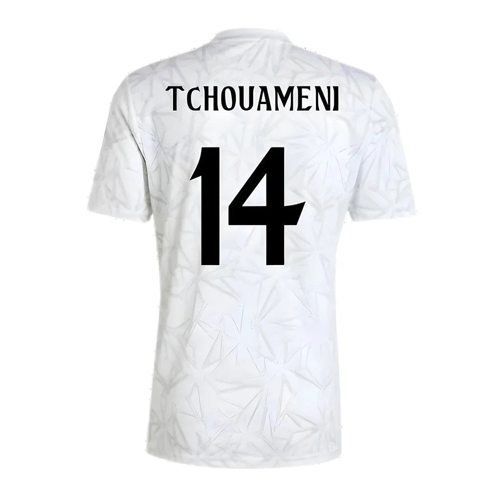 2024-2025 Real Madrid Pre-Match Shirt (White) (Tchouameni 14)_2