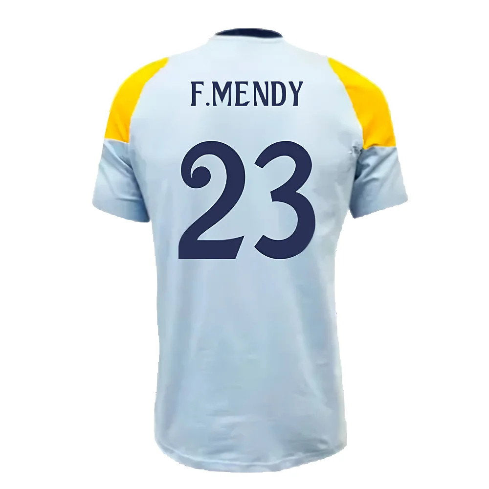 2024-2025 Real Madrid Training Tee (Glow Blue) (F.Mendy 23)_2