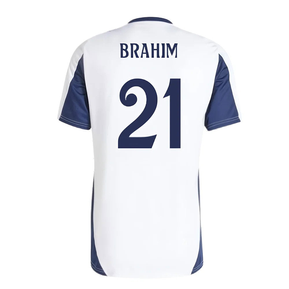2024-2025 Real Madrid Training Tee (White) (Brahim 21)_2