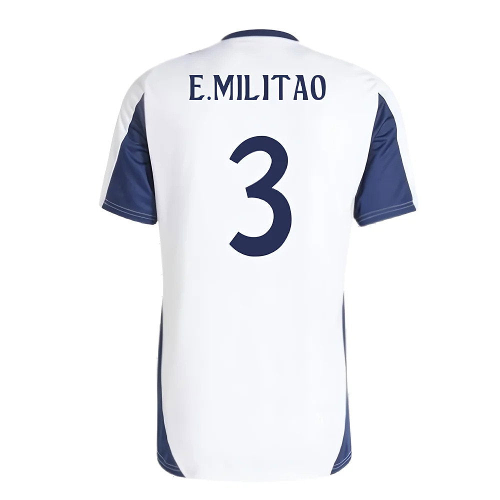 2024-2025 Real Madrid Training Tee (White) (E.Militao 3)_2