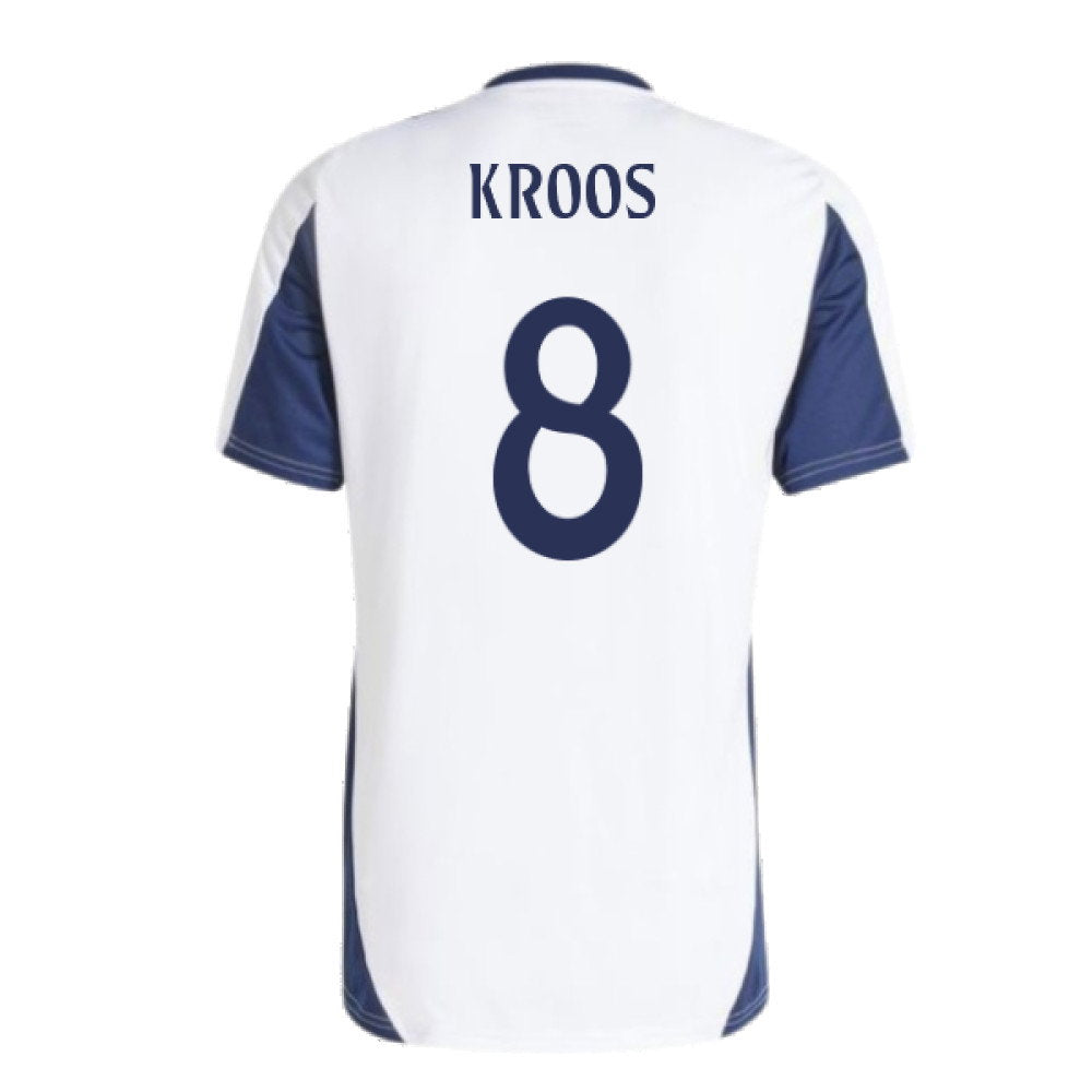 2024-2025 Real Madrid Training Tee (White) (Kroos 8)_2