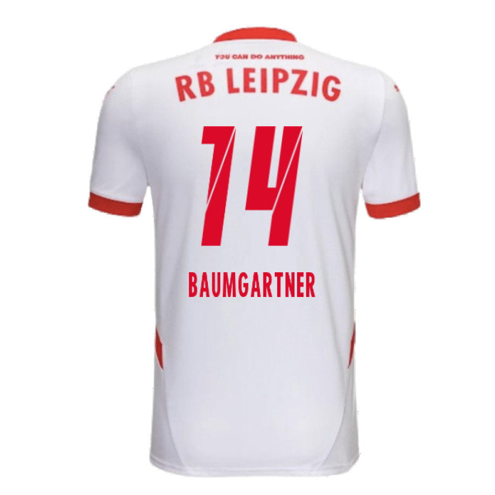 2024-2025 Red Bull Leipzig Home Shirt (Kids) (Baumgartner 14)_2