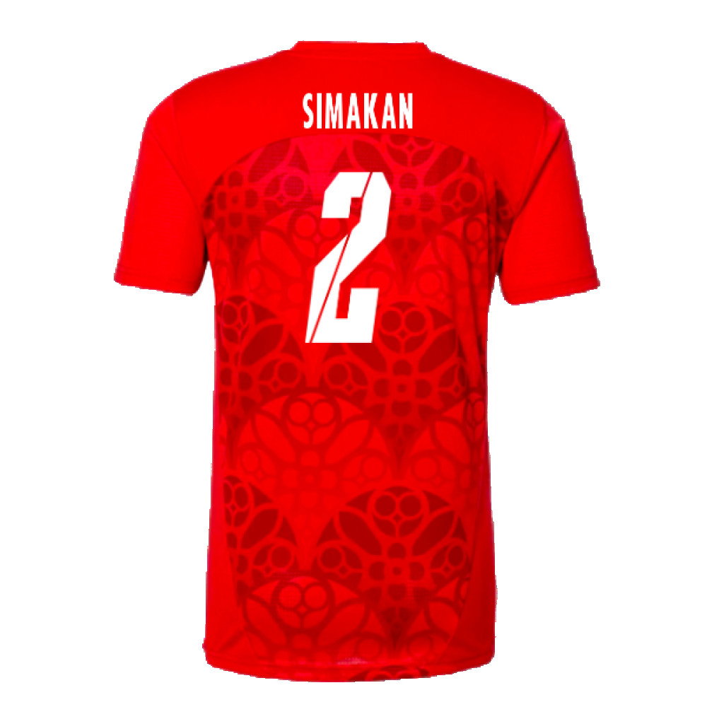 2024-2025 Red Bull Leipzig Pre-Match Shirt (Red) (Simakan 2)_2
