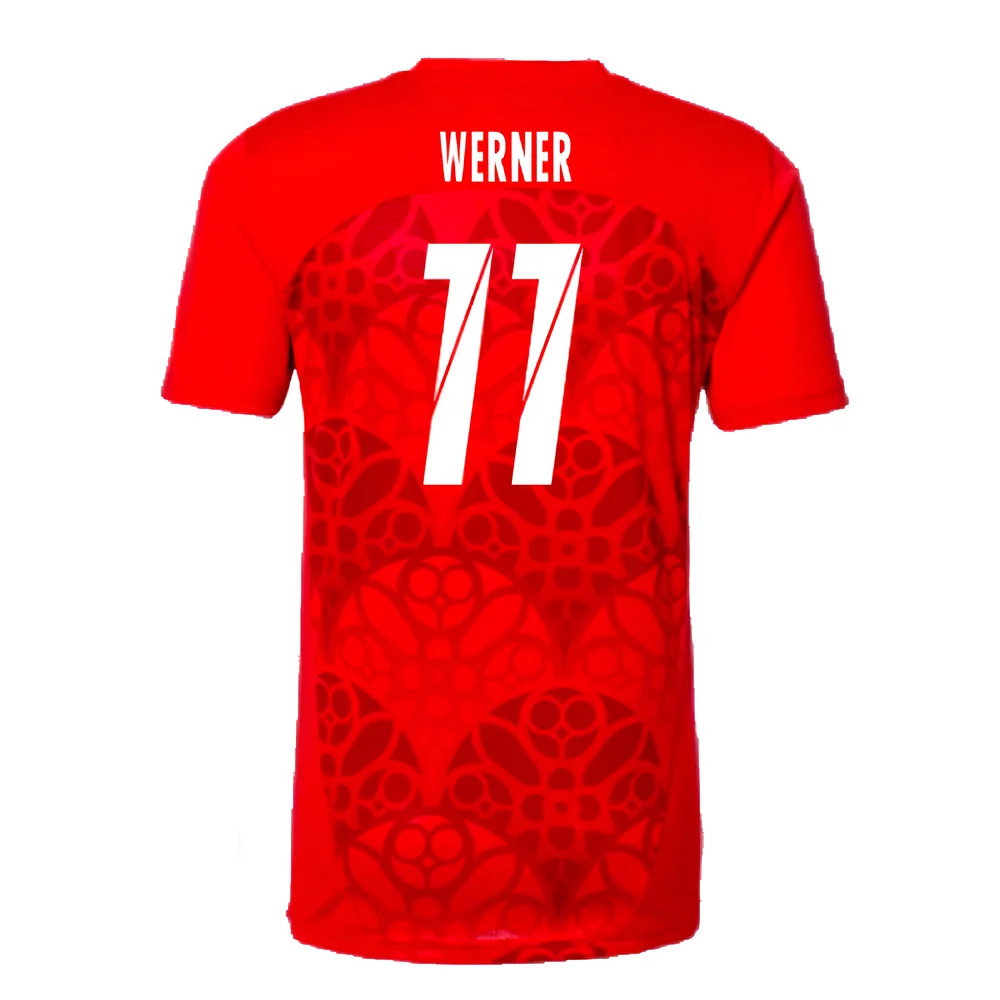 2024-2025 Red Bull Leipzig Pre-Match Shirt (Red) (Werner 11)_2